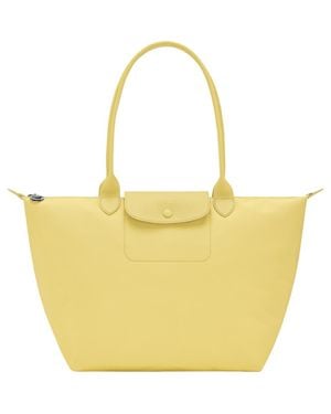 Longchamp Large Le Pliage One Nylon Shoulder Tote - Yellow