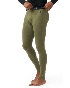 Smartwool Classic Thermal Merino Wool Blend Base Layer Leggings - Green