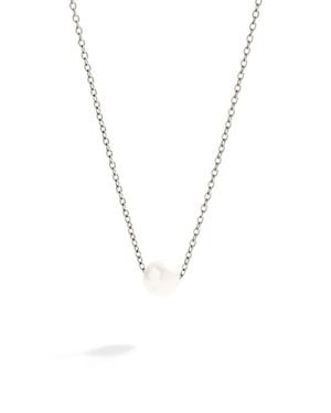 Mint & Lily Floating Pearl Necklace - Blue