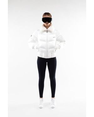 Malibu Ski Club Monogram Classic Bomber - White