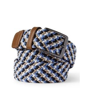 Lands' End Elastic Braid Belt - Blue