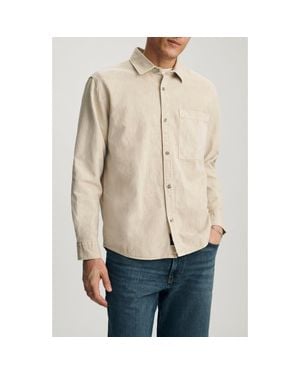 Mavi Cotton Blend Button-Up Shirt - Natural