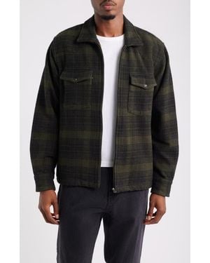 Obey Willie Zipped Shirt Jacket - Black