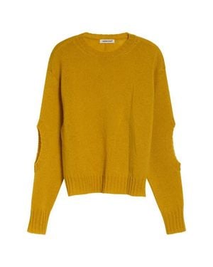Undercover Cutout Wool Sweater - Yellow