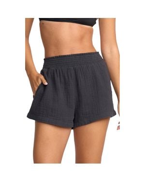 Billabong The Waves Cotton Gauze Shorts - Blue