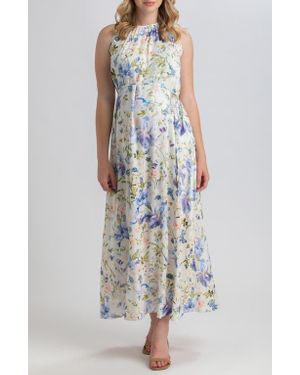 PIETRO BRUNELLI MATERNITY Francesca Floral Maternity Maxi Dress - White