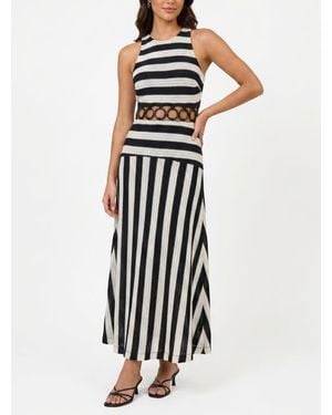 Rachel Roy Daphne Halter Neck Midi Dress - White