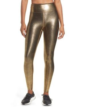 Heroine Sport Marvel Metallic High Waist Leggings - Natural