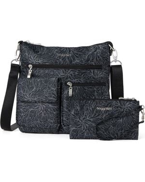 Baggallini Modern Everywhere Slim Crossbody Bag With Rfid Wristlet - Black