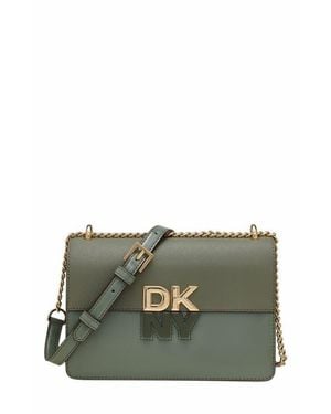 DKNY Echo Small Chain Flap Bag - Green