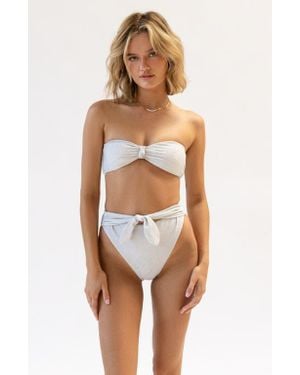 Dippin' Daisy's Shay Bandeau Bikini Top - White
