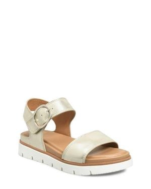 Söfft Gweneth Ankle Strap Platform Sandal - Natural