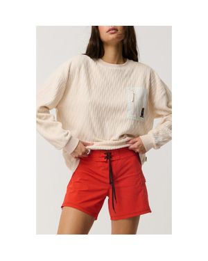 Rip Curl Jacquard Sweatshirt - Red