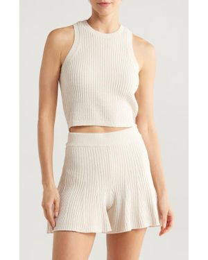 UGG Elaenia Cozy Knit Lite Tank Sweater - White