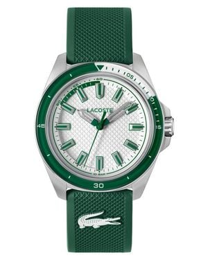 Lacoste Capbreton Silicone Strap Watch, 43Mm - Green