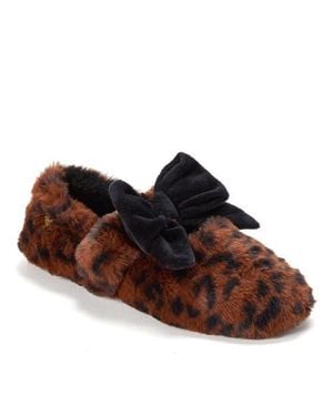 Dearfoams Maryanne Luxe Teddy Maryjane - Brown