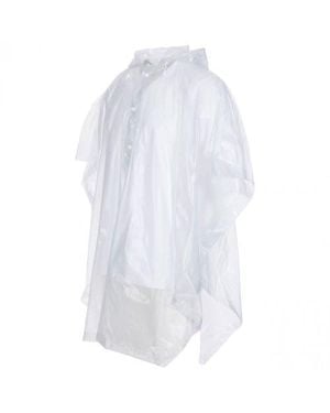 Trespass Adultsgender Inclusive Festival Packaway Poncho - White