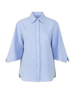 Callas Milano Georgie Shirt With Flared Sleeves - Blue