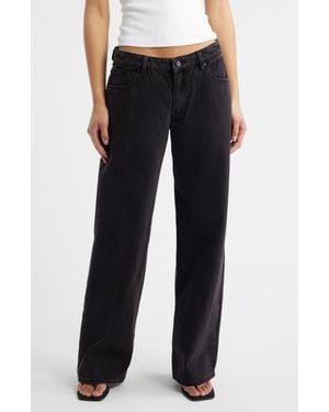A.Brand '99 Amanda Baggy Straight Leg Jeans - Black