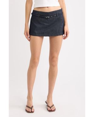 Mango Luisa Buckled Belt Skort - Black