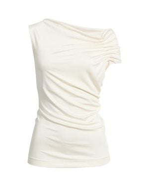 BOSS Ejoia Ruched Asymmetric Top - Natural