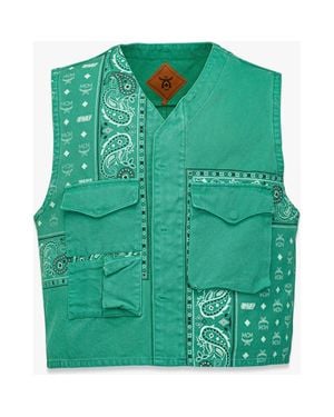 MCM X Kasina Bandana Monogram Gilet - Green