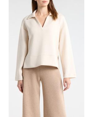 Spanx Airessentials Polo Sweatshirt - Natural