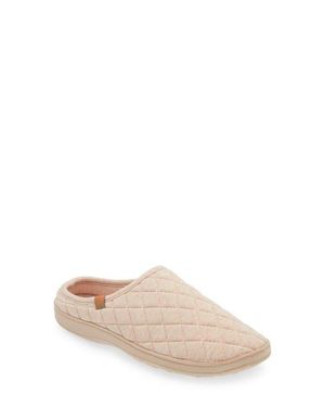 Acorn Lupine Quilted Hoodback Slipper - Natural