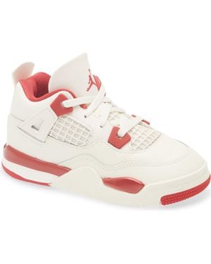 Nike Kids' 4 Retro Sneaker - White