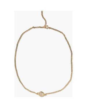 MUNS Aura Mother Pearl Necklace - Metallic