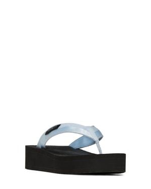 Kate Spade Sam Icon Platform Wedge Flip Flop - Black
