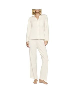 Eberjey Organic Pima Cotton Pajamas - Natural