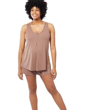 Ingrid & Isabel Maternity Sleep Cami - Pink