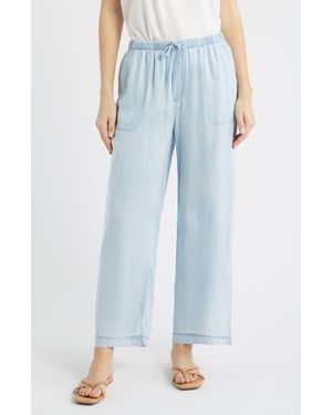 Beach Lunch Lounge Asthin Chambray Drawstring Pants - Blue