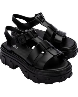 Melissa Ella Ankle Strap Platform Sandal - Black