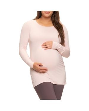 Felina Stretch Cotton & Modal Maternity T-Shirt - Pink