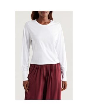 Lunya Organic Pima Cotton Lounge T-Shirt - White