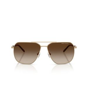 ARMANI EXCHANGE 59Mm Pilot Sunglasses - Brown