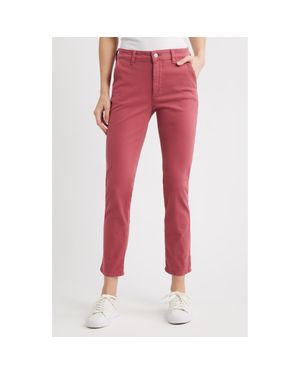 Mavi Kathleen Slim Boyfriend Twill Chinos - Red