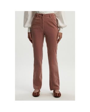 Karen Millen Stretch Cord Kickflare Jean - Brown