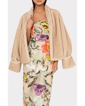 MILLY Faux Fur Jacket - Natural