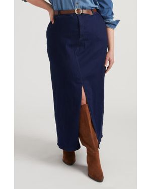 UNIVERSAL STANDARD Denim Maxi Skirt - Blue