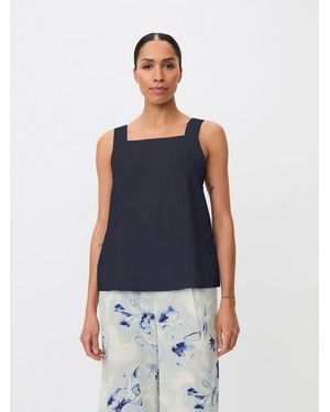 Masai Madisa Linen Square Neck Top - Blue