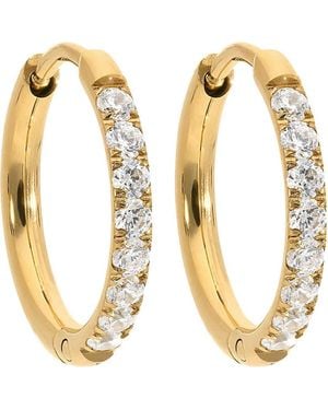 qudo Eternity Hoop Earring - Metallic