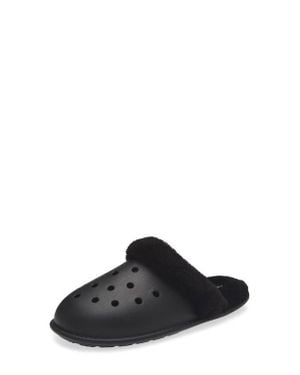 Crocs™ Classic Fuzz Scuff - Black