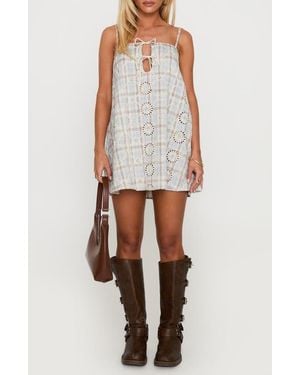 Princess Polly Belong Together Organic Cotton Minidress - White