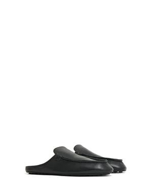 Mansur Gavriel Moc Toe Mule - Black