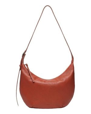 orYANY Crescent Leather Shoulder Bag - Red