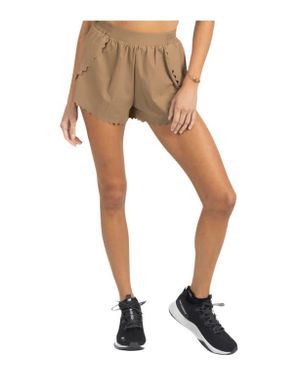 Akalia Chloe Romantic Scalloped Detailing Shorts - White