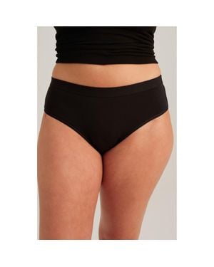Saalt Period & Leakproof High Absorbency Stretch Cotton Briefs - Black